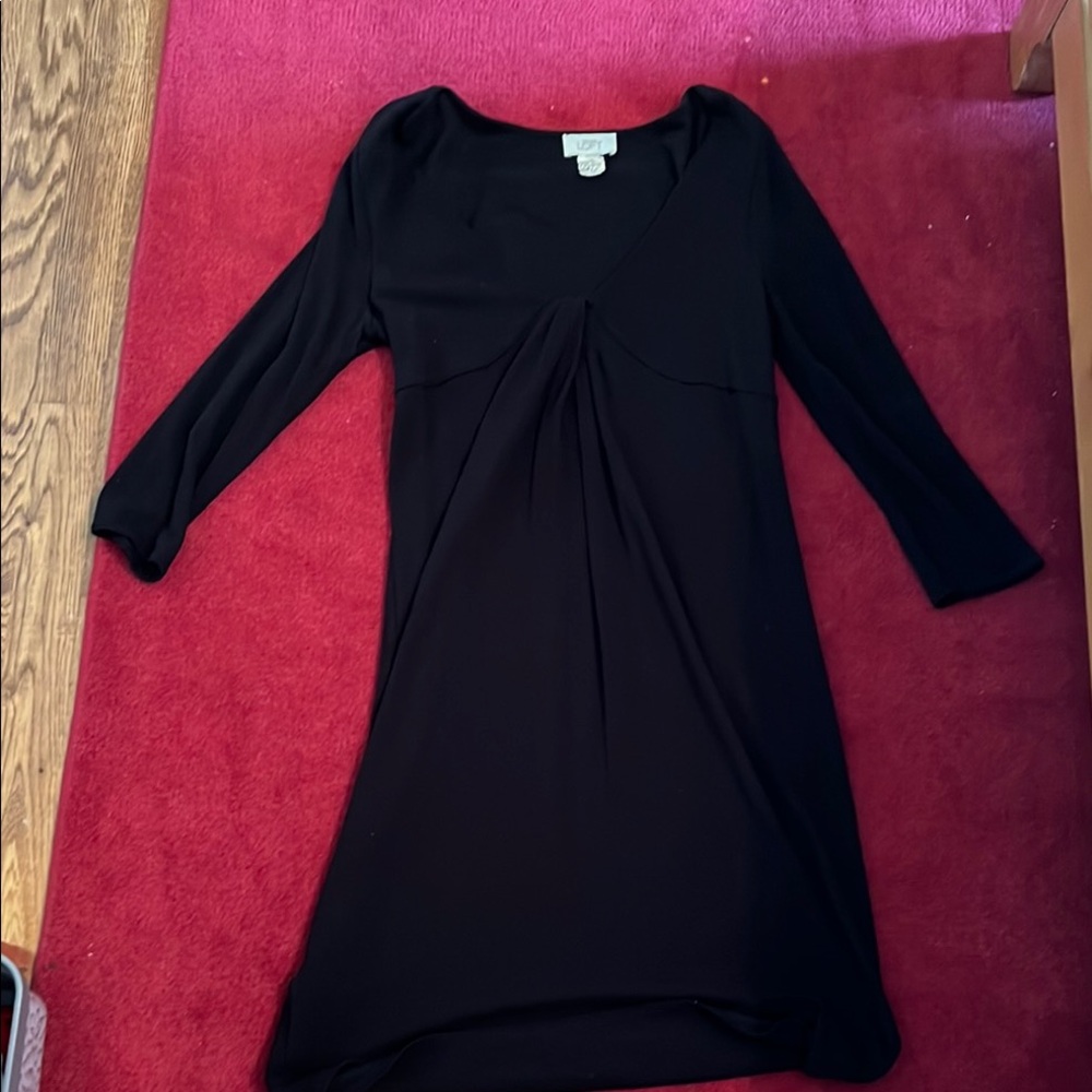 LOFT Black Long Sleeve Dress